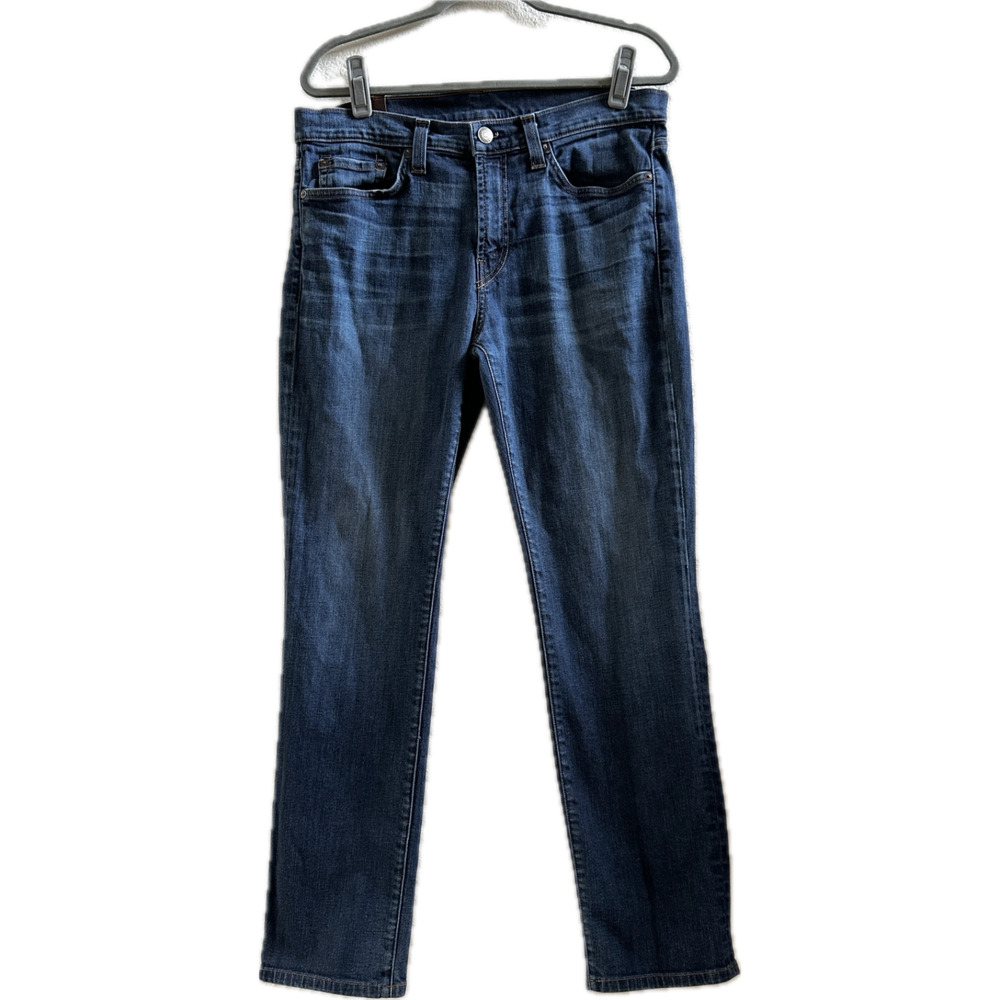 J Brand Kane Slim Straight Jeans Mens 34x30 Dark Wash Stretch Denim